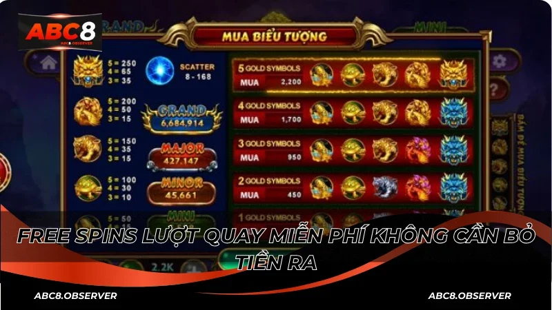 Các vòng quay tứ linh đặc biệt và cơ hội chiến thắng cao